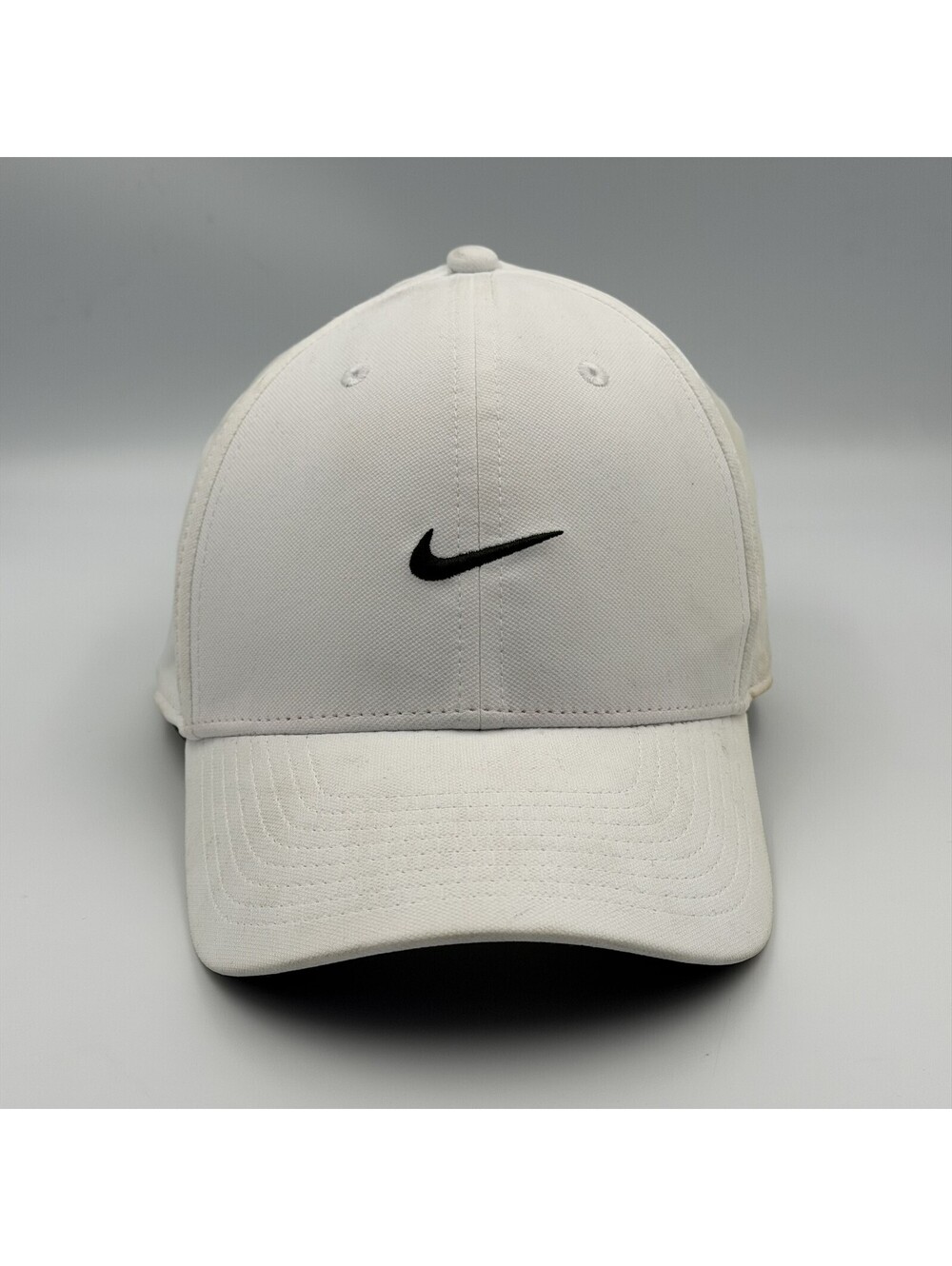 Nike Dri-FIT Club Cap White L/XL Adjustable Strapback Hat Men's Athletic Golf